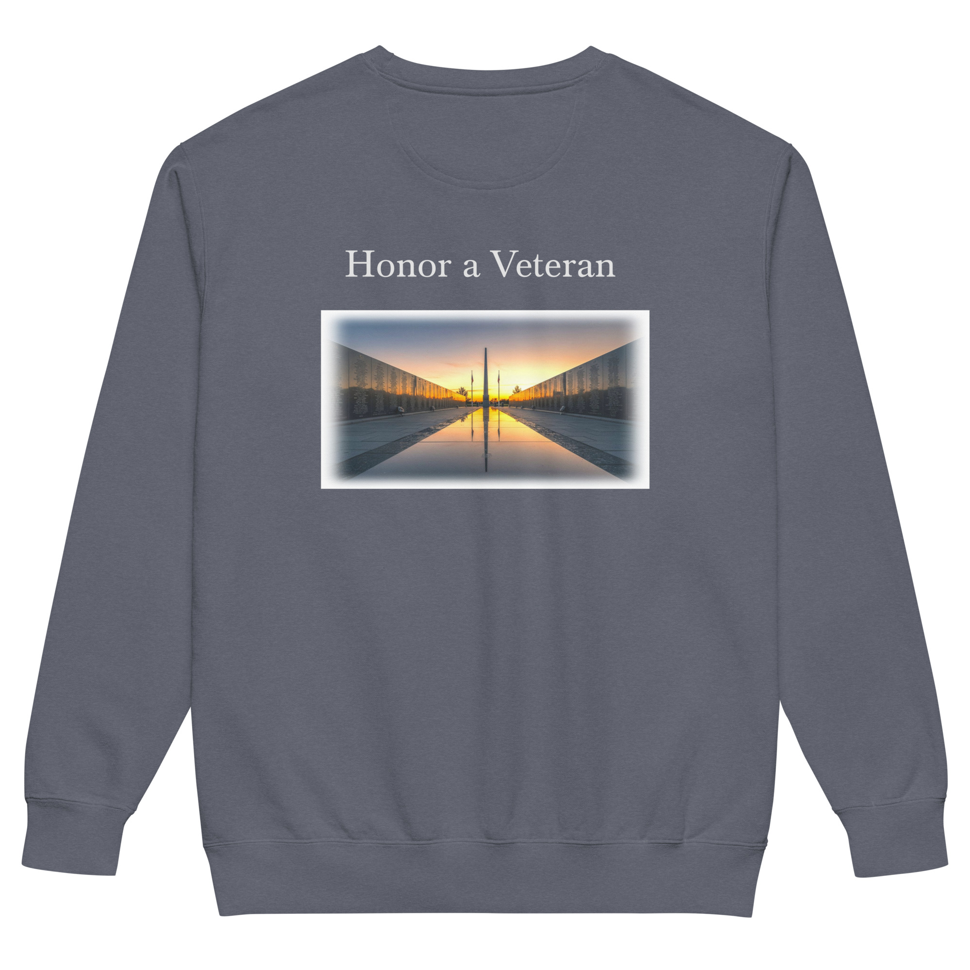 Unisex garment-dyed sweatshirt